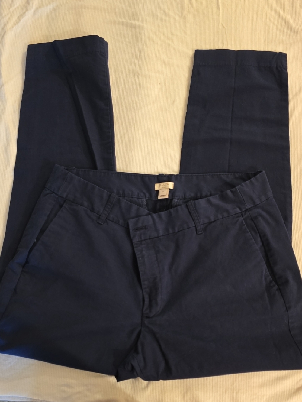 J. Crew Navy Stretch Waistband Pants